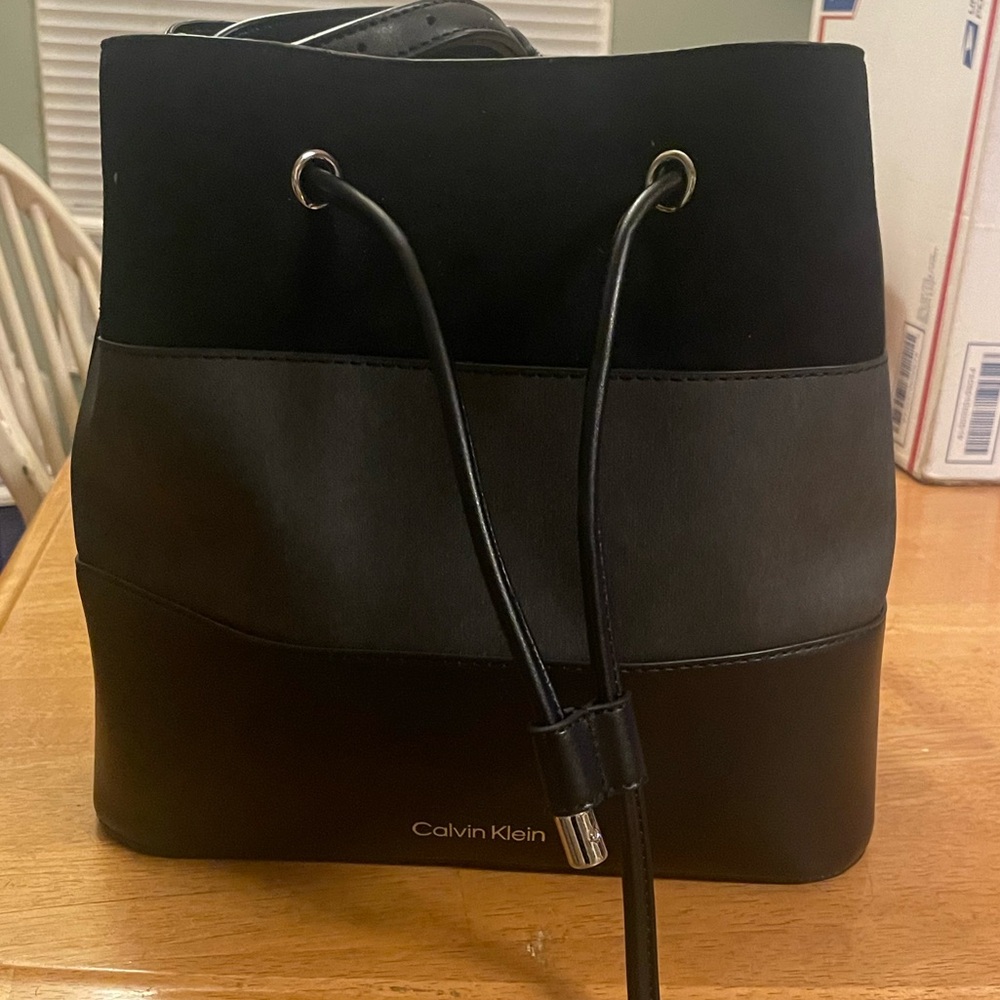 Calvin Klein bucket bag.